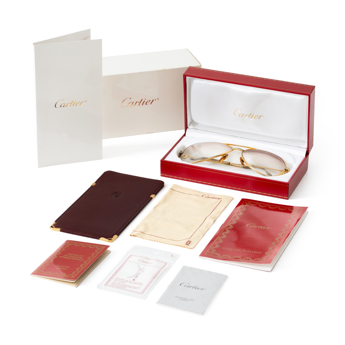 Goudwisselkantoor auction: Cartier Vendome Santos bril verguld