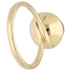 14K Geelgouden ring bezet met amethist