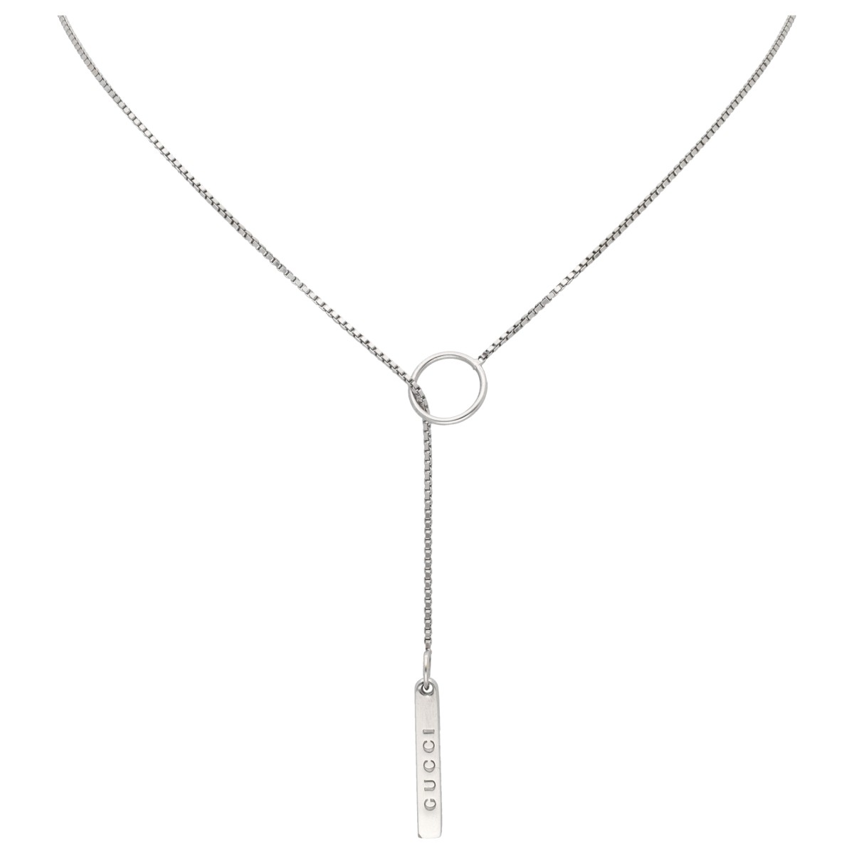 Goudwisselkantoor auction: Gucci 'Link to Love' 18K witgouden collier