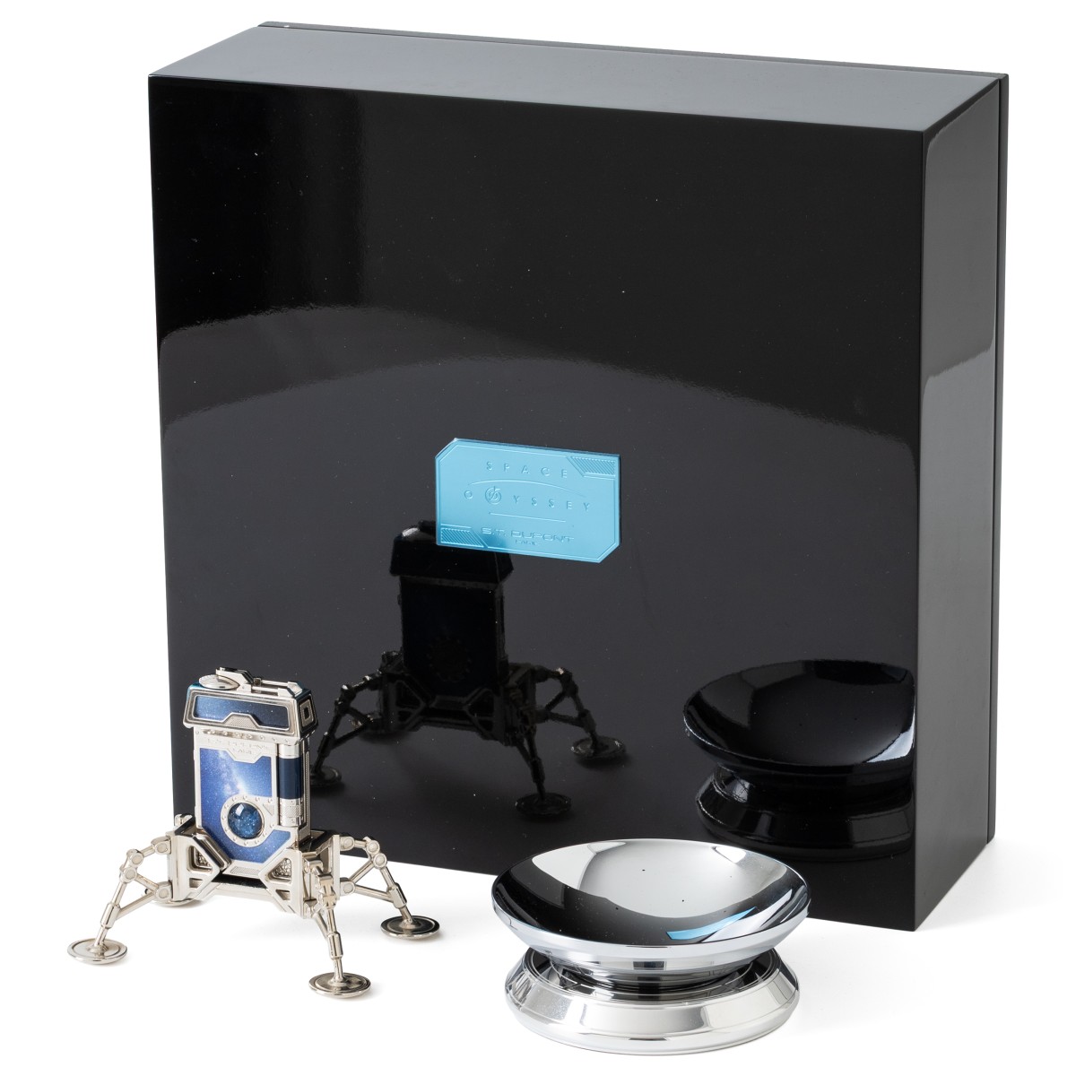 Goudwisselkantoor auction: S.T. Dupont - Prestige Collection Space Odyssey Limited Edition - Smoking Kit - Blue Lacquer / Palladium