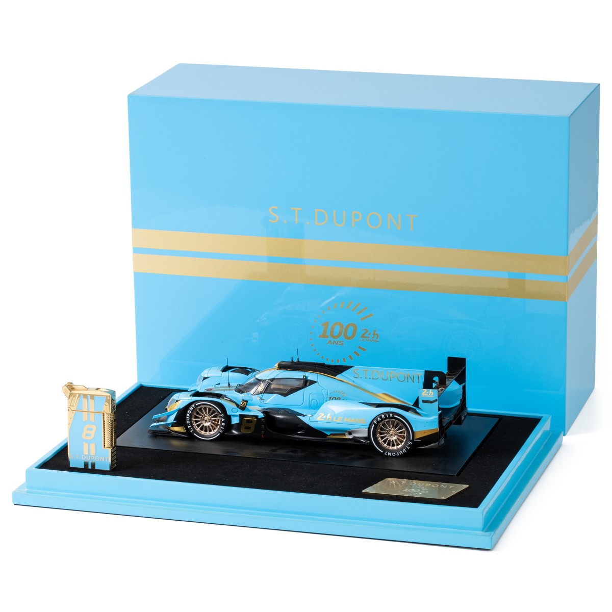 Goudwisselkantoor auction: S.T. Dupont - Le Grand 24H Le Mans Limited Edition - Fire Set - Blue/Gold