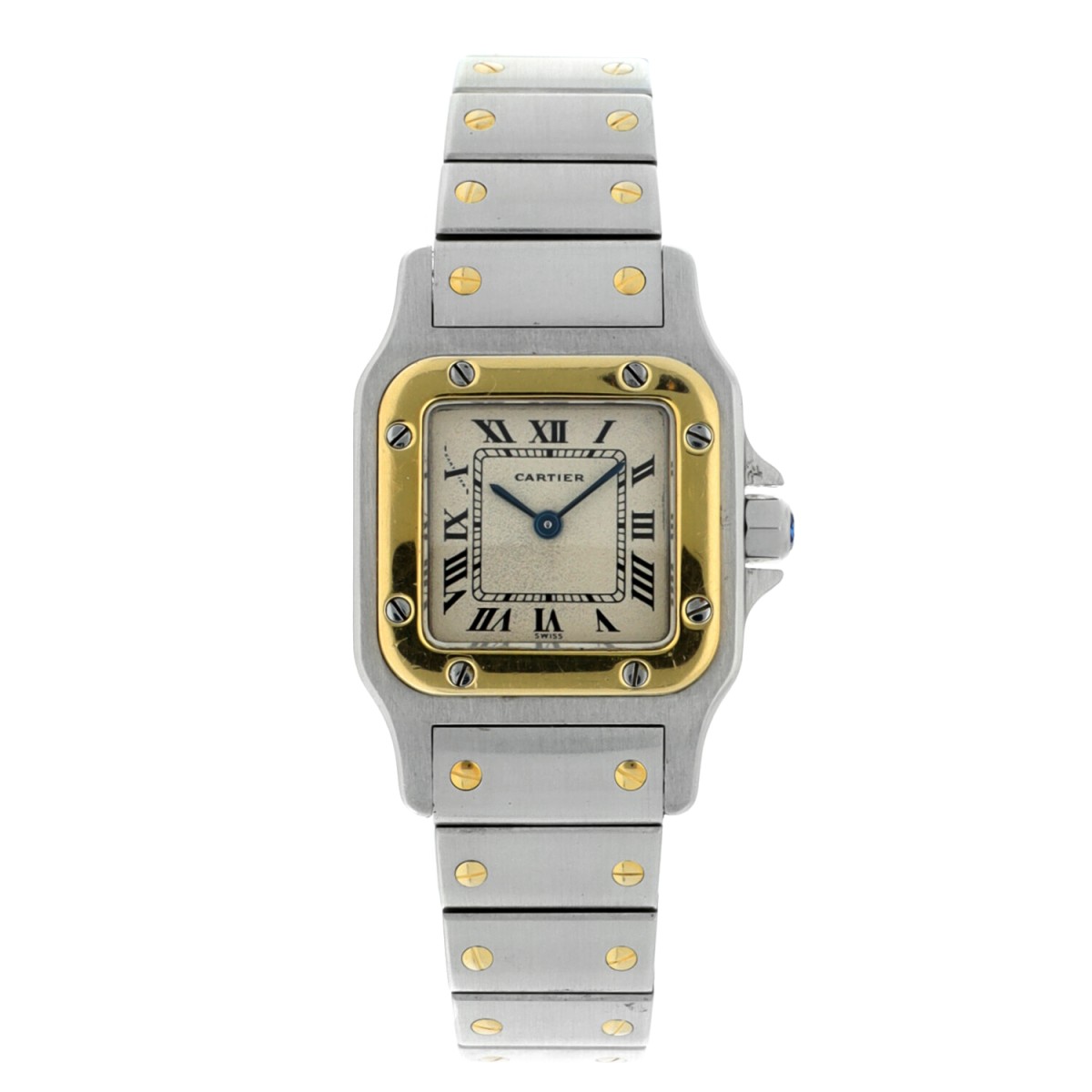 Goudwisselkantoor auction: No Reserve - Cartier Santos Galbée 166930 - Ladies watch - 1986