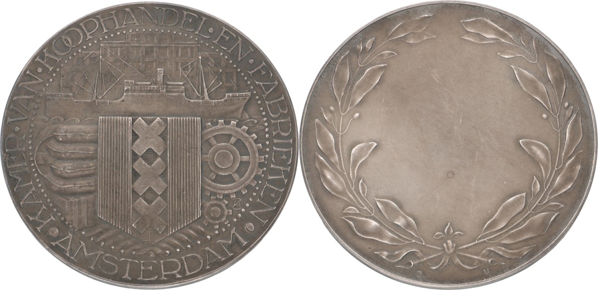 Goudwisselkantoor auction: Nederland. Amsterdam. ND (1923). Kamer van koophandel en Fabrieken. AUnc