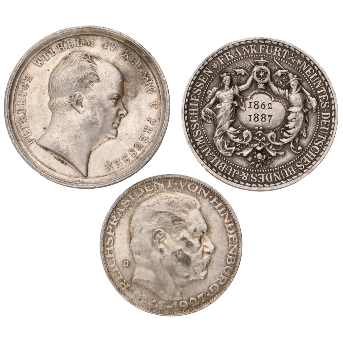 Goudwisselkantoor auction: Germany. Lot (3) Mixed lot. Average XF
