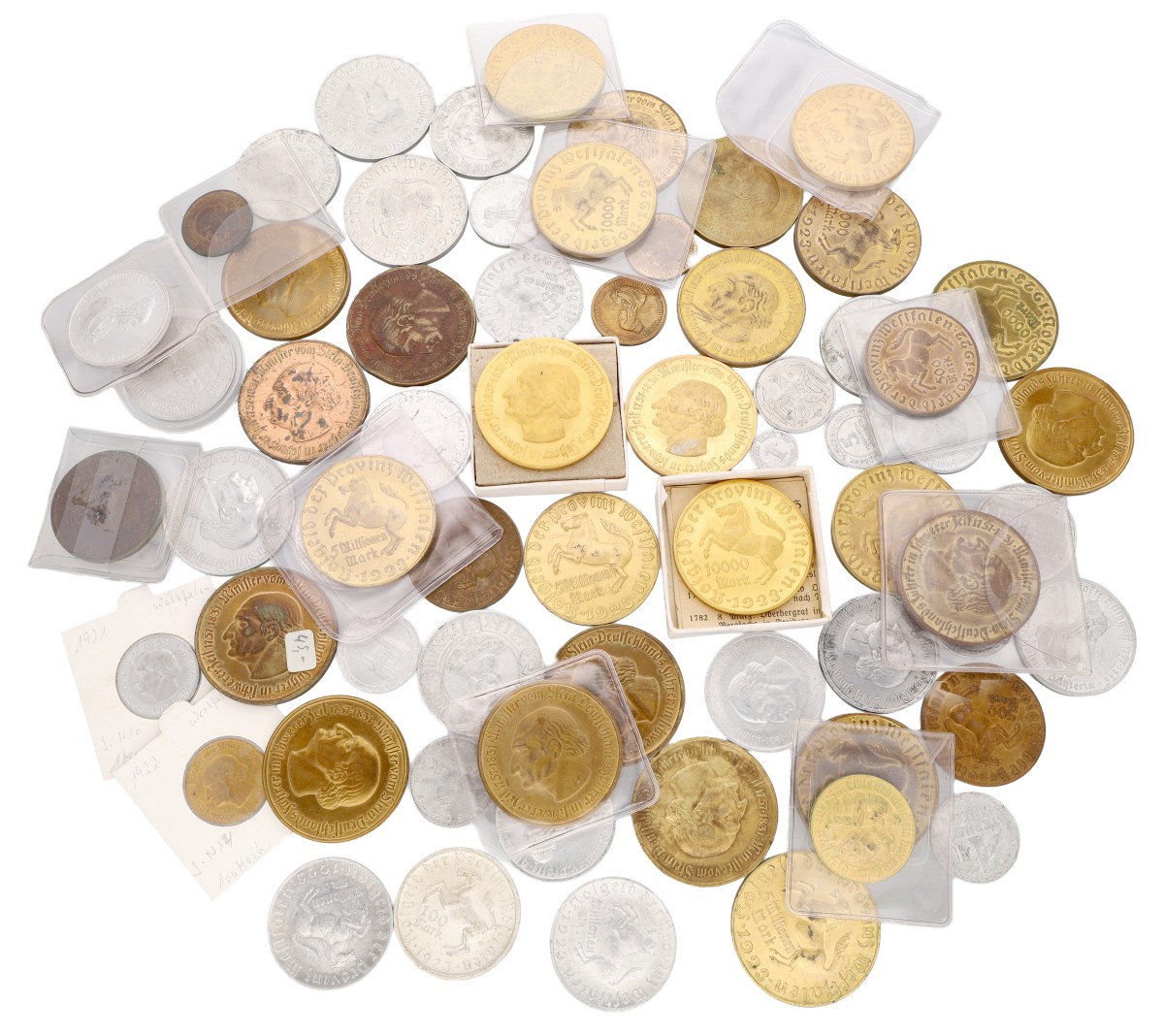 Goudwisselkantoor auction: Germany. Weimar republic. Great lot of Notgeld. 1920's. Average XF