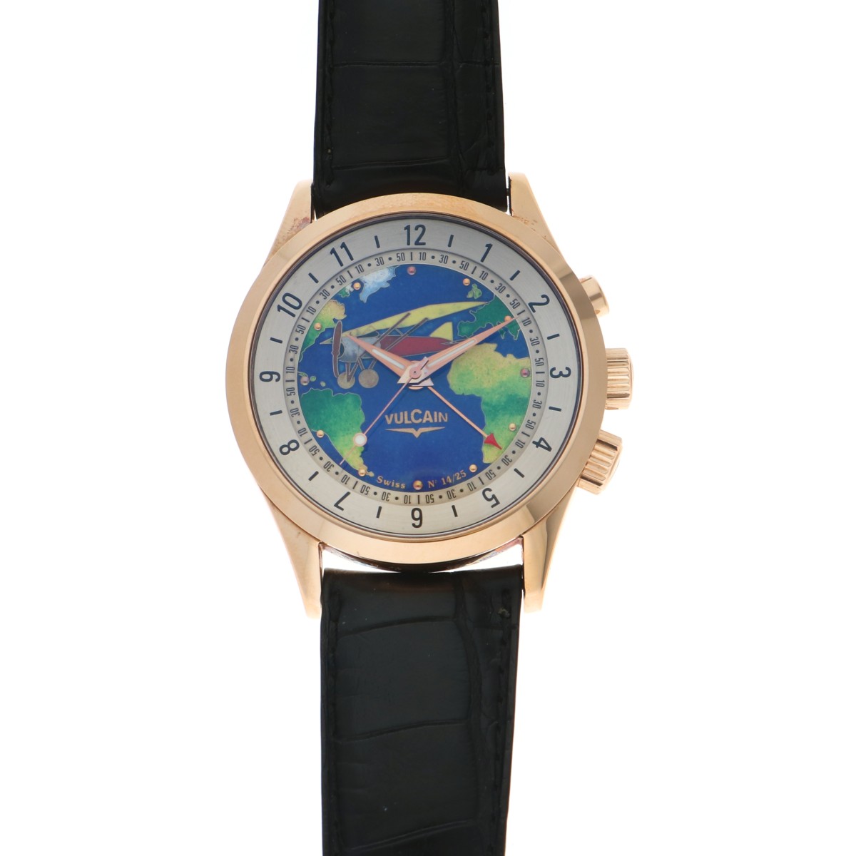 Goudwisselkantoor auction: Vulcain Cricket 'Cloisonné Enamel' 100506.023 - Heren horloge