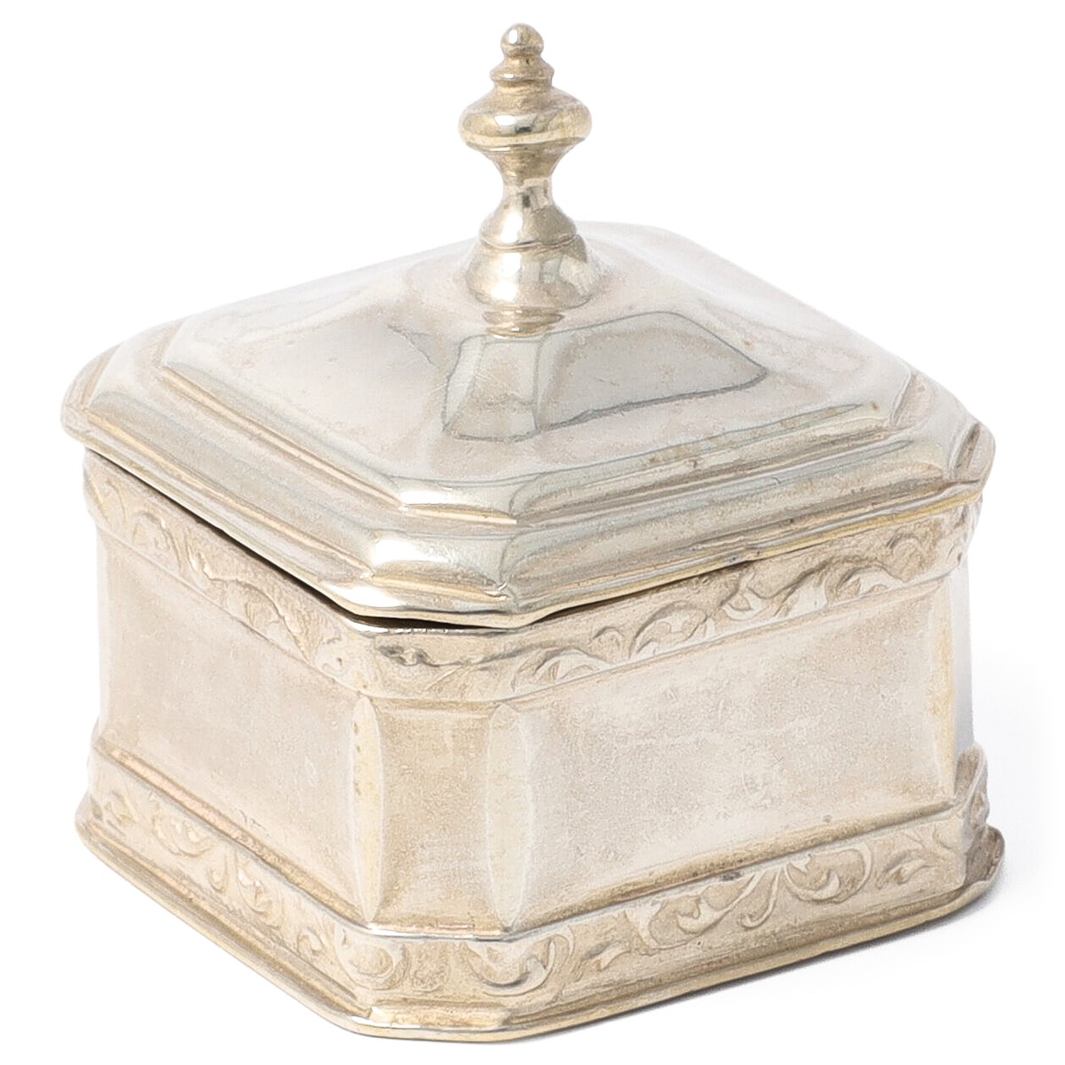Goudwisselkantoor auction: No Reserve - Miniature tobacco jar, Arnoldus van Geffen (1728-1769), Amsterdam 1753, silver