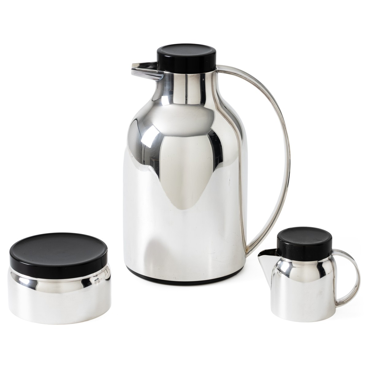Goudwisselkantoor auction: Søren Georg Jensen Design koffieservies (3), model 1149A, Kopenhagen ca. 1965-1975, zilver