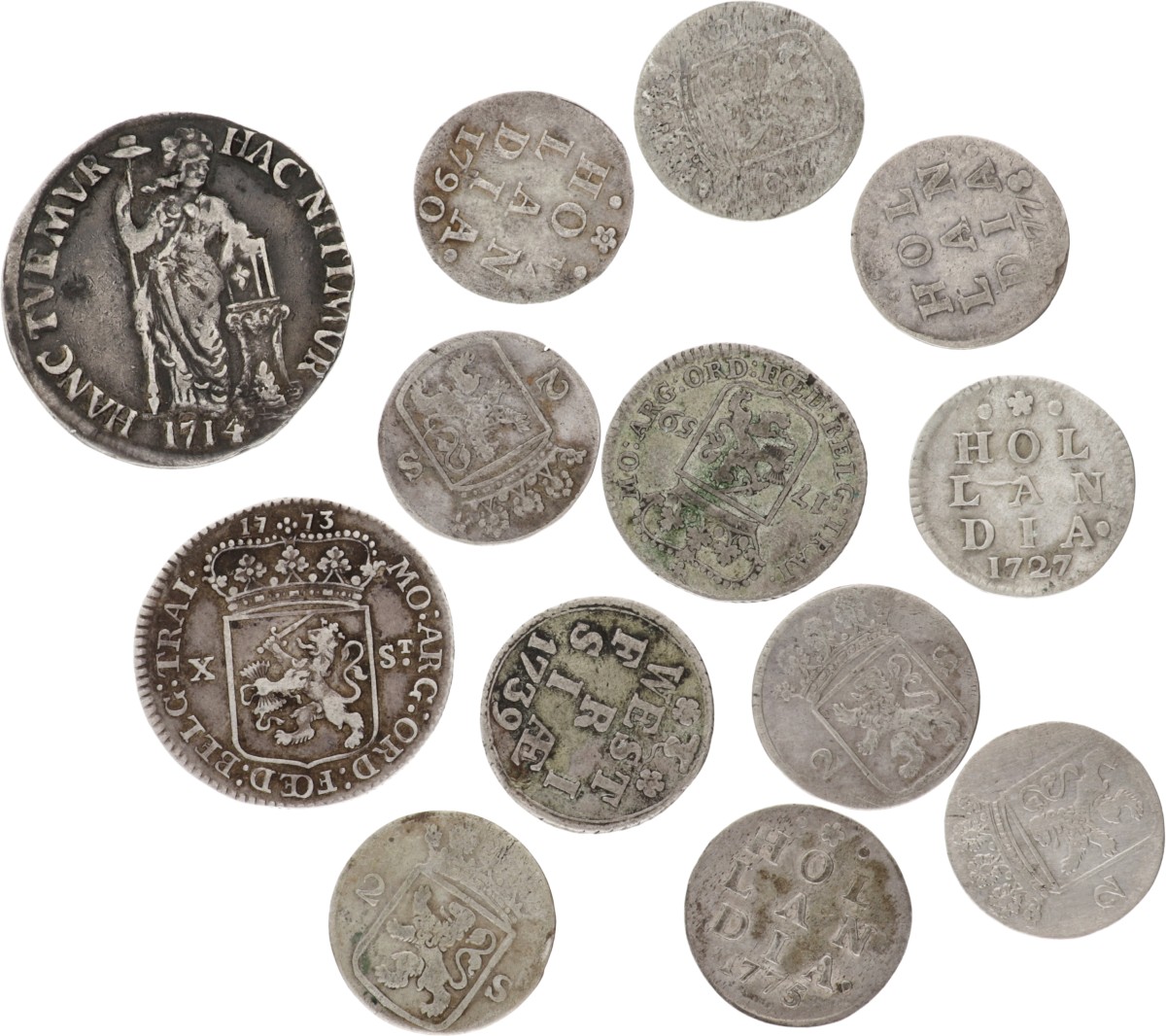 Goudwisselkantoor auction: Lot (13) Mixed lot. Average VF