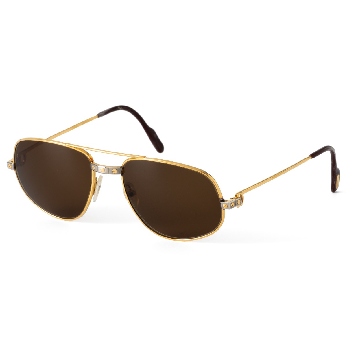 Goudwisselkantoor auction: Cartier Romance Santos - Sunglasses - Gold Plated