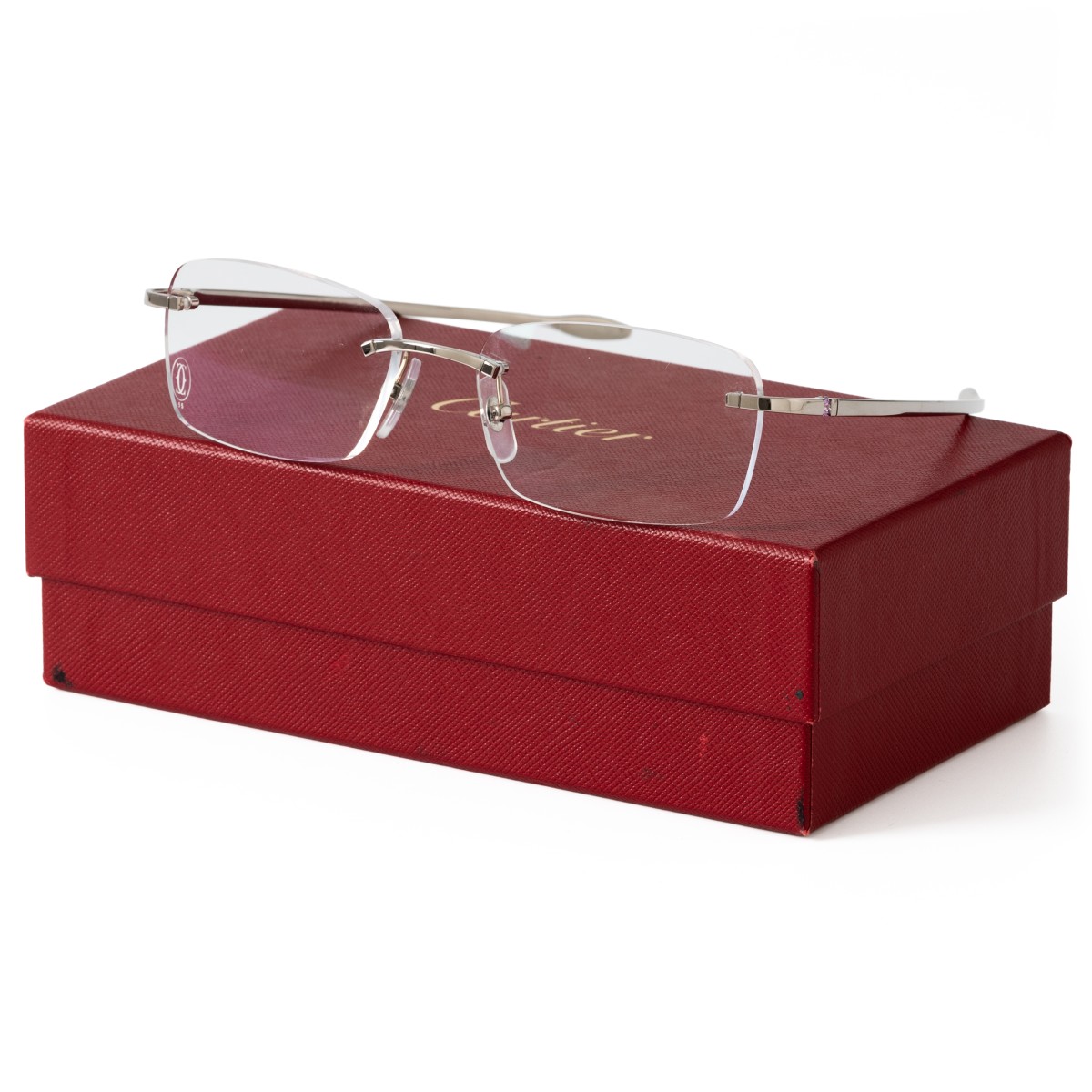 Goudwisselkantoor auction: Cartier - Pink Sapphire - Glasses - 18K Gold