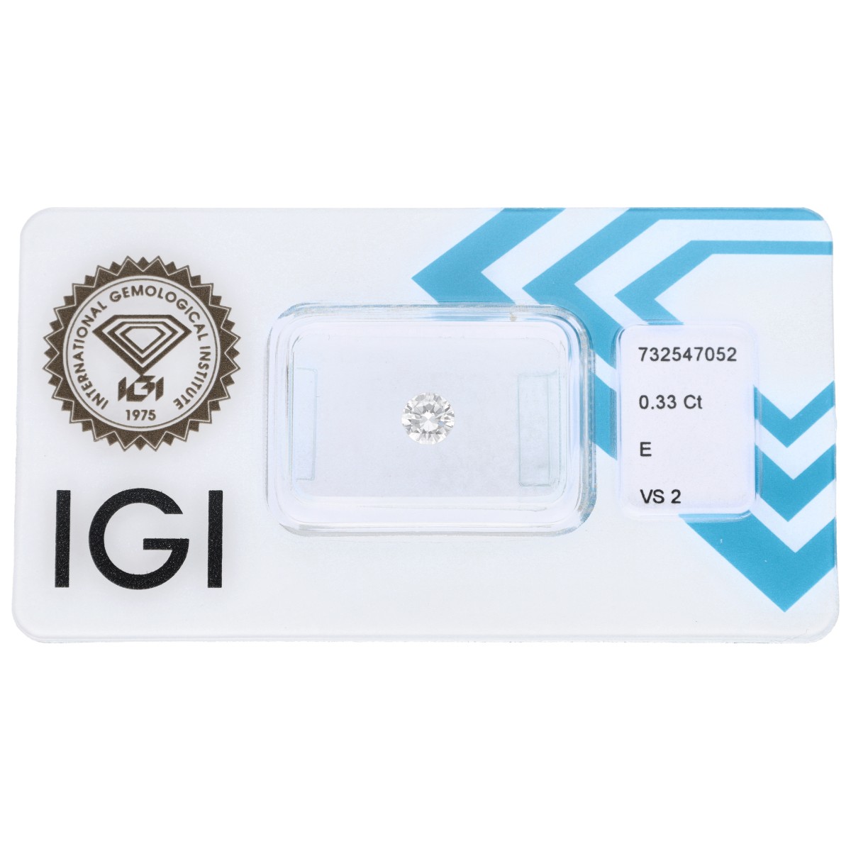 Goudwisselkantoor auction: 0.33 ct. Round Brilliant IGI certified natural diamond
