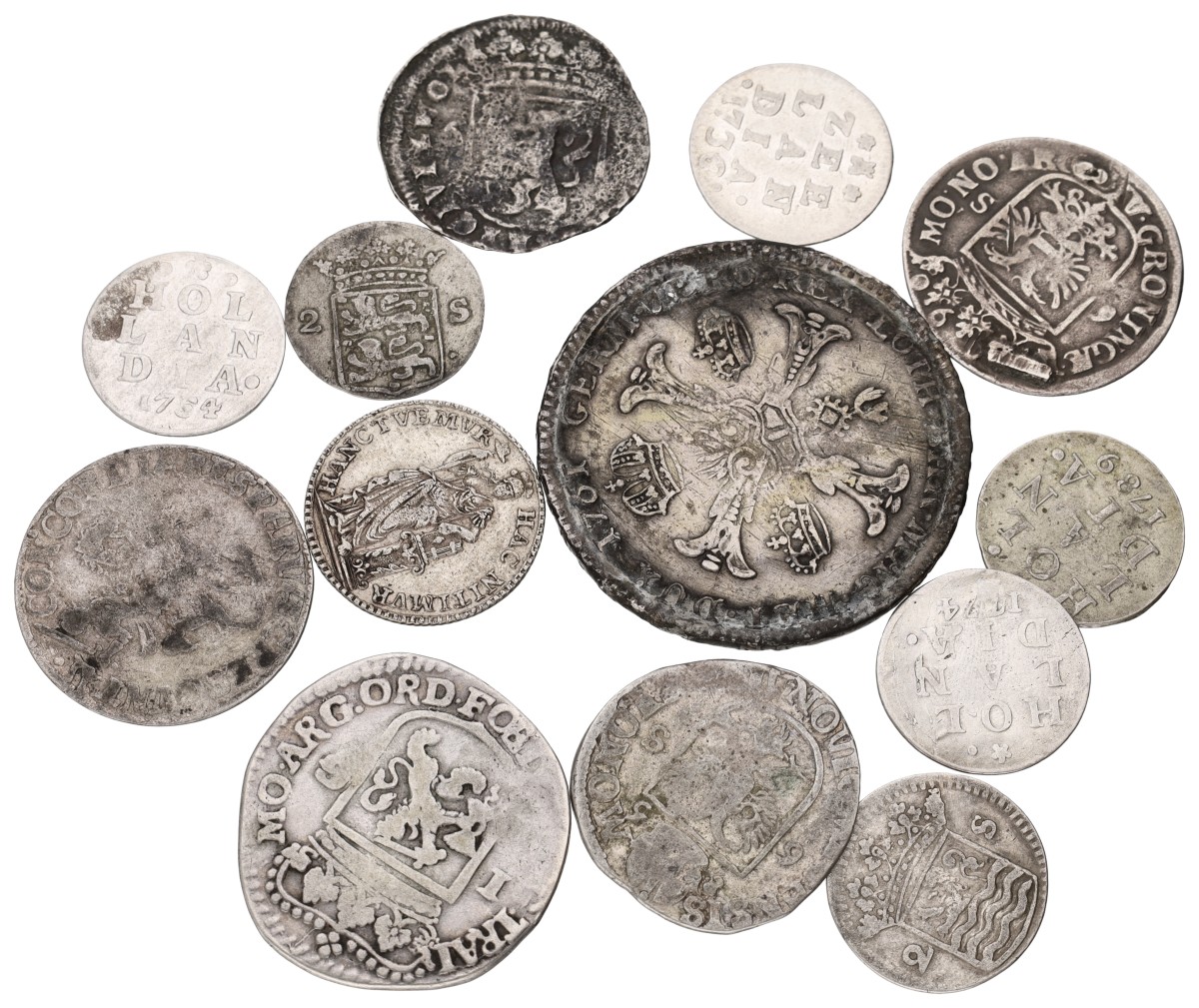 Goudwisselkantoor auction: Lot (13) Divers lot. Incl. Kronenthaler. Average VF
