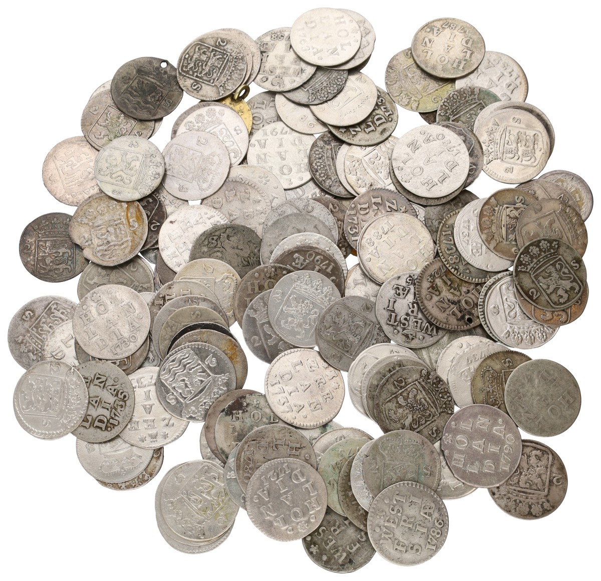 Goudwisselkantoor auction: Lot (142) (Dubbele) Wapenstuivers. Provinciaal. Average VF