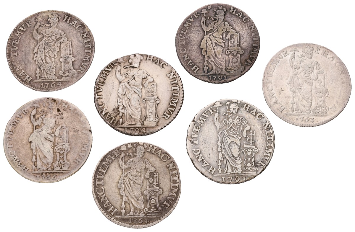 Goudwisselkantoor auction: Lot (7) Gulden. Generaliteits. Average VF