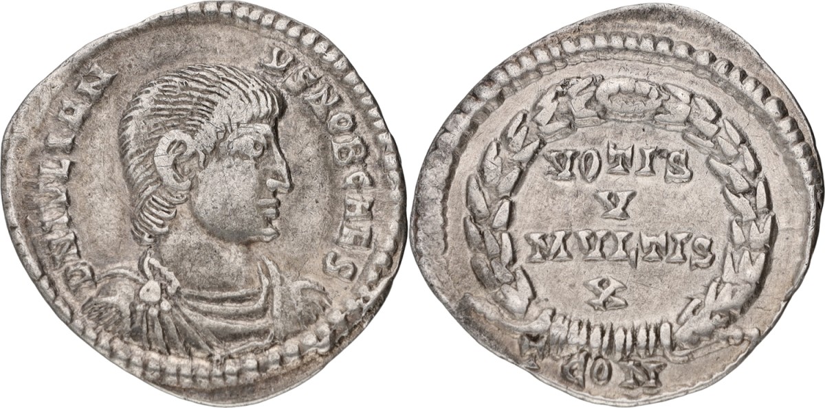 Goudwisselkantoor auction: Roman Empire. Julianus II. Siliqua. N.D. VF