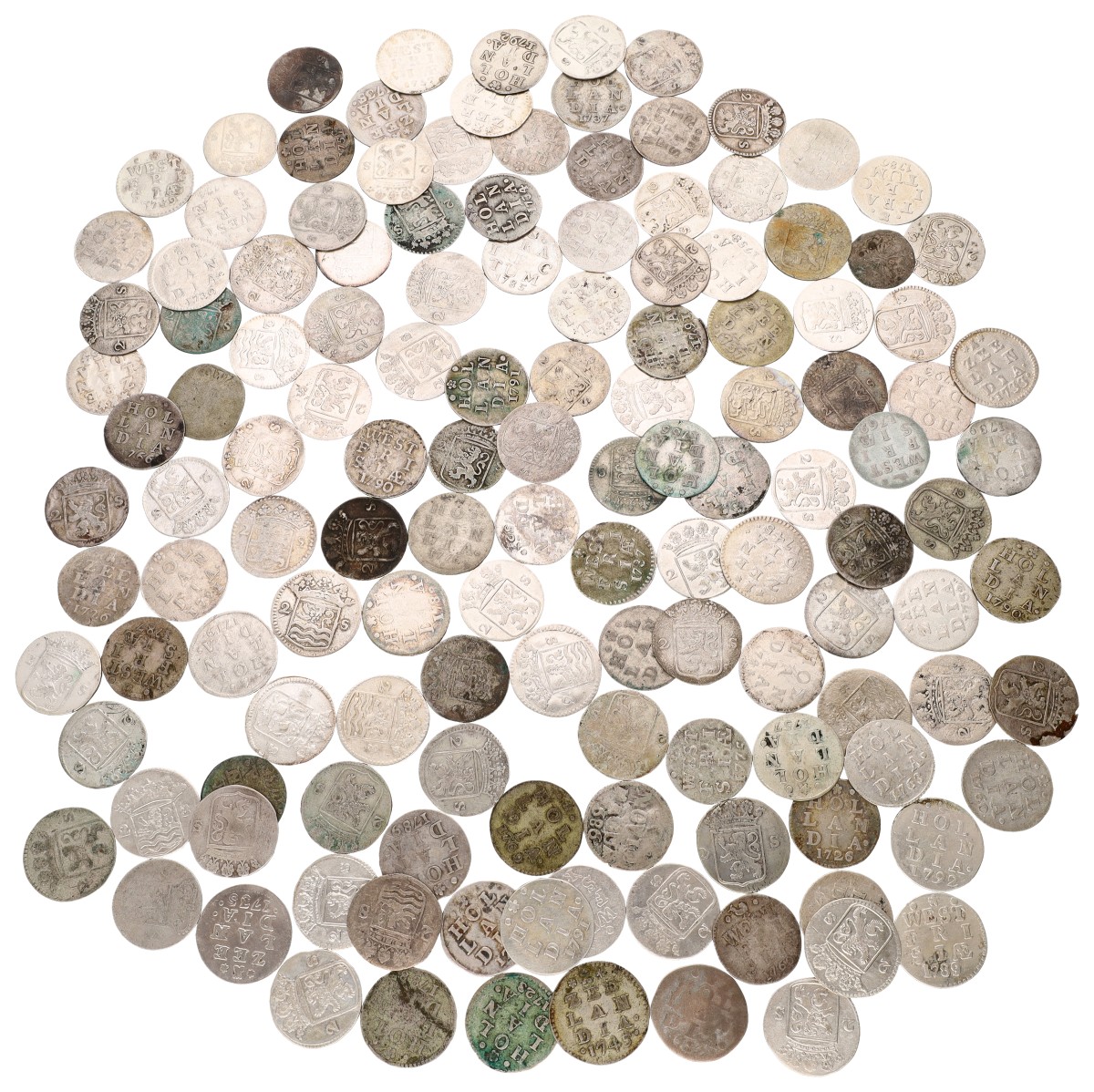 Goudwisselkantoor auction: Lot (136) Dubbele Wapenstuivers. Provinciaal. Average VF