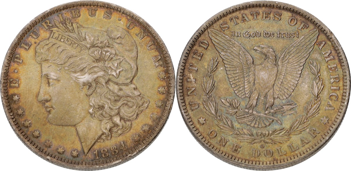 Goudwisselkantoor auction: USA. New Orleans. Morgan Dollar. 1884 O. AUnc