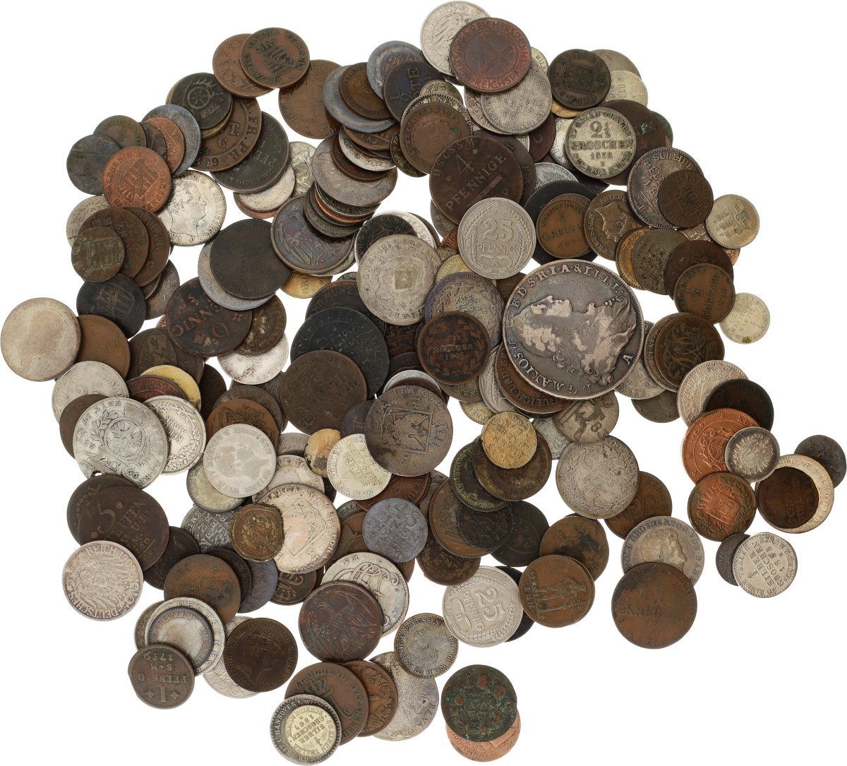 Goudwisselkantoor auction: Germany. Lot (225) Mixed lot. Divers. Average VF