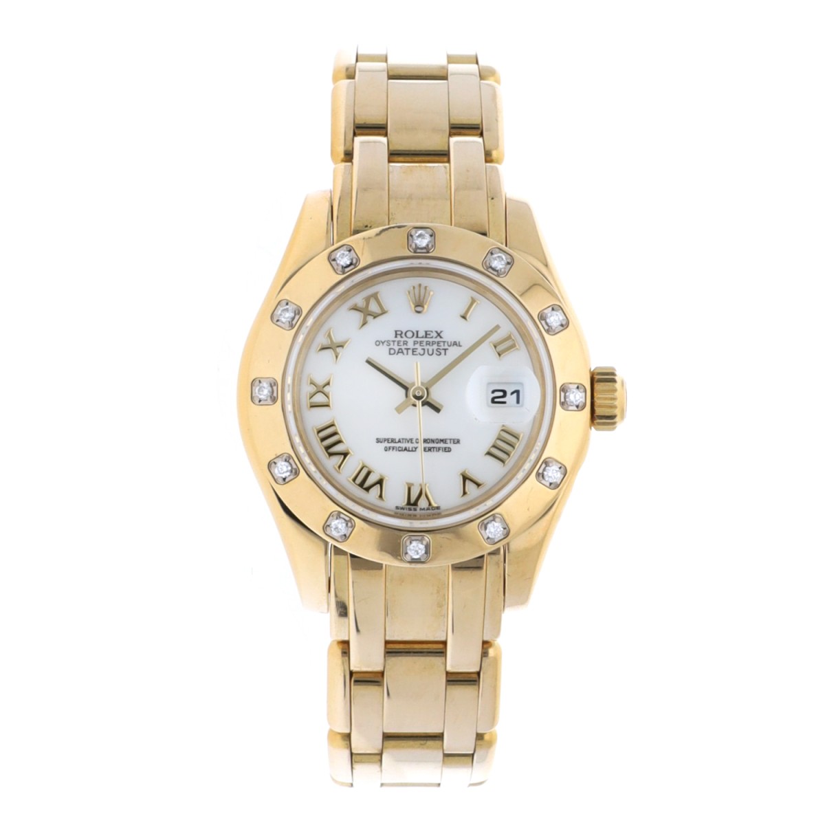 Goudwisselkantoor auction: No Reserve - Rolex Datejust Pearlmaster 80318 - Ladies watch - approx. 2000