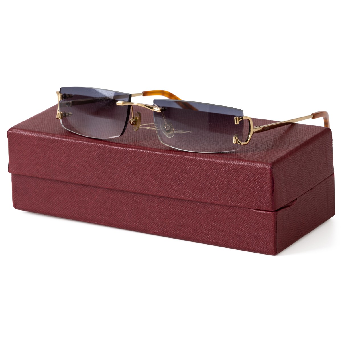 Goudwisselkantoor auction: No Reserve - Cartier Piccadilly C-Decor (CT00920) - Sunglasses - Gold Plated
