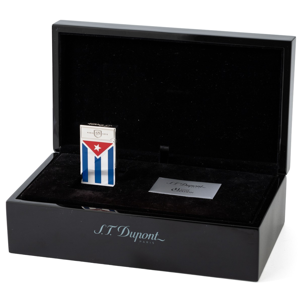 Goudwisselkantoor auction: S.T. Dupont - Haute Creation Cuba Libre Prestige Ligne 2 Limited Edition - Lighter - Palladium