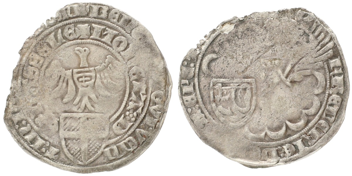 Goudwisselkantoor auction: Dubbele Groot. Deventer. Frederik van Blankenheim. ND (1393 - 1423). VF