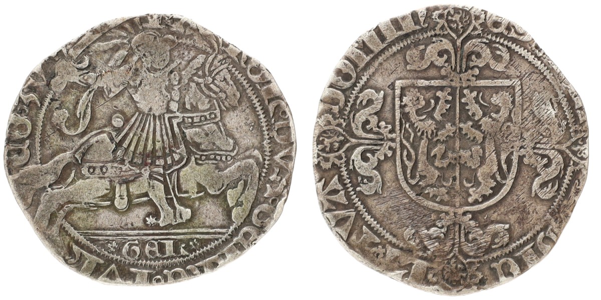 Goudwisselkantoor auction: Peerdeke. Gelderland. Karel van Egmond. ND (1492 - 1538). VF