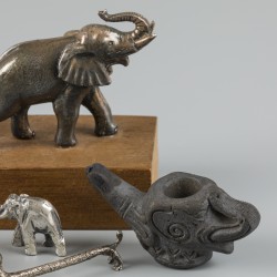 (5) delig lot miniaturen verzilverd.