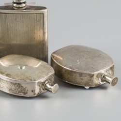 4-delig lot parfumflacons zilver.