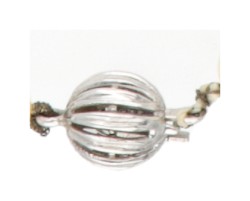 J. Köhle enkele streng Akoya parelcollier met een 14 kt. witgouden sluiting