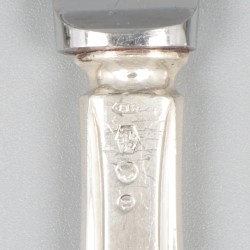 6-delige set messen zilver.