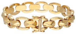 14 kt. Geelgouden retro armband.