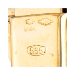 14 kt. Geelgouden retro armband.