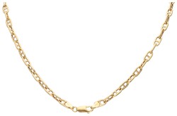 18 kt. Geelgouden gucci-schakel collier.