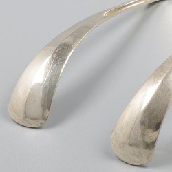 2-delige set sauslepels Haags lofje zilver.
