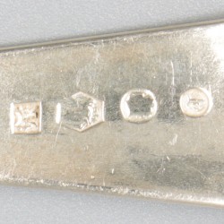 2-delige set sauslepels Haags lofje zilver.