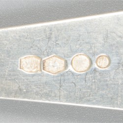 2-delige set groentelepels Haags lofje zilver.