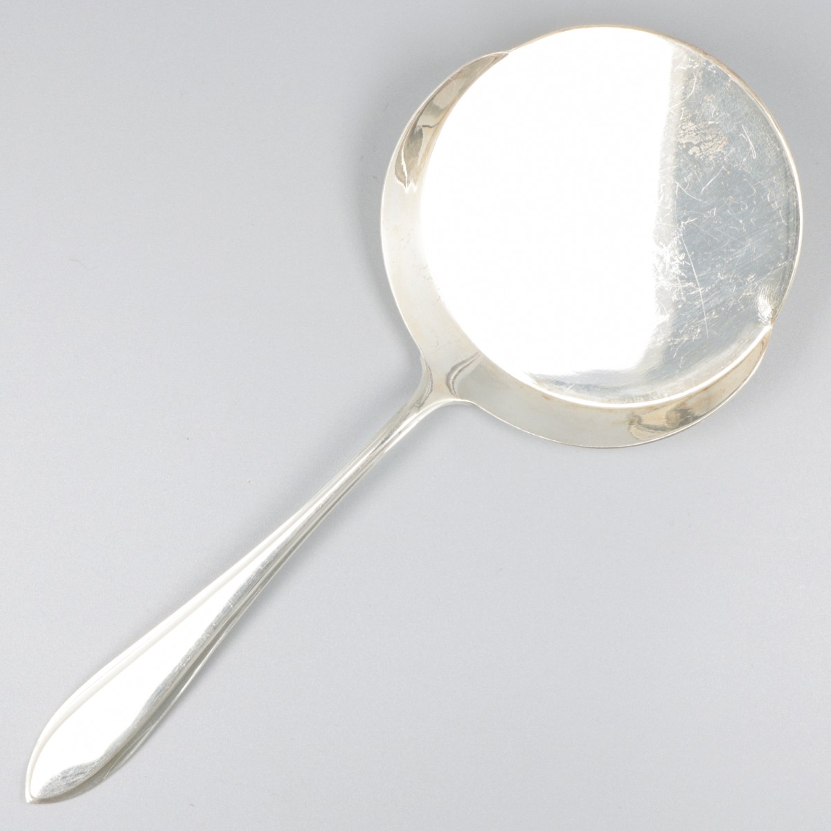 Spiegeleischep zilver.