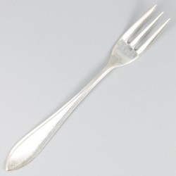 6-delige set taartvorkjes zilver.