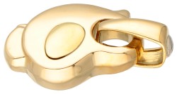 18 kt. Geelgouden hanger in de voorstelling van een vogel.