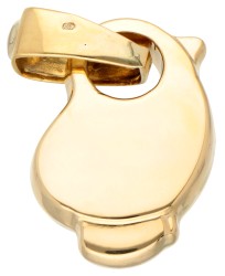 18 kt. Geelgouden hanger in de voorstelling van een vogel.