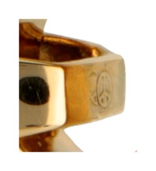 18 kt. Geelgouden hanger in de voorstelling van een vogel.