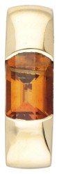 18 kt. Geelgouden hanger bezet met ca. 2.30 ct. citrien.