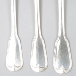 6-delige set dinervorken zilver.