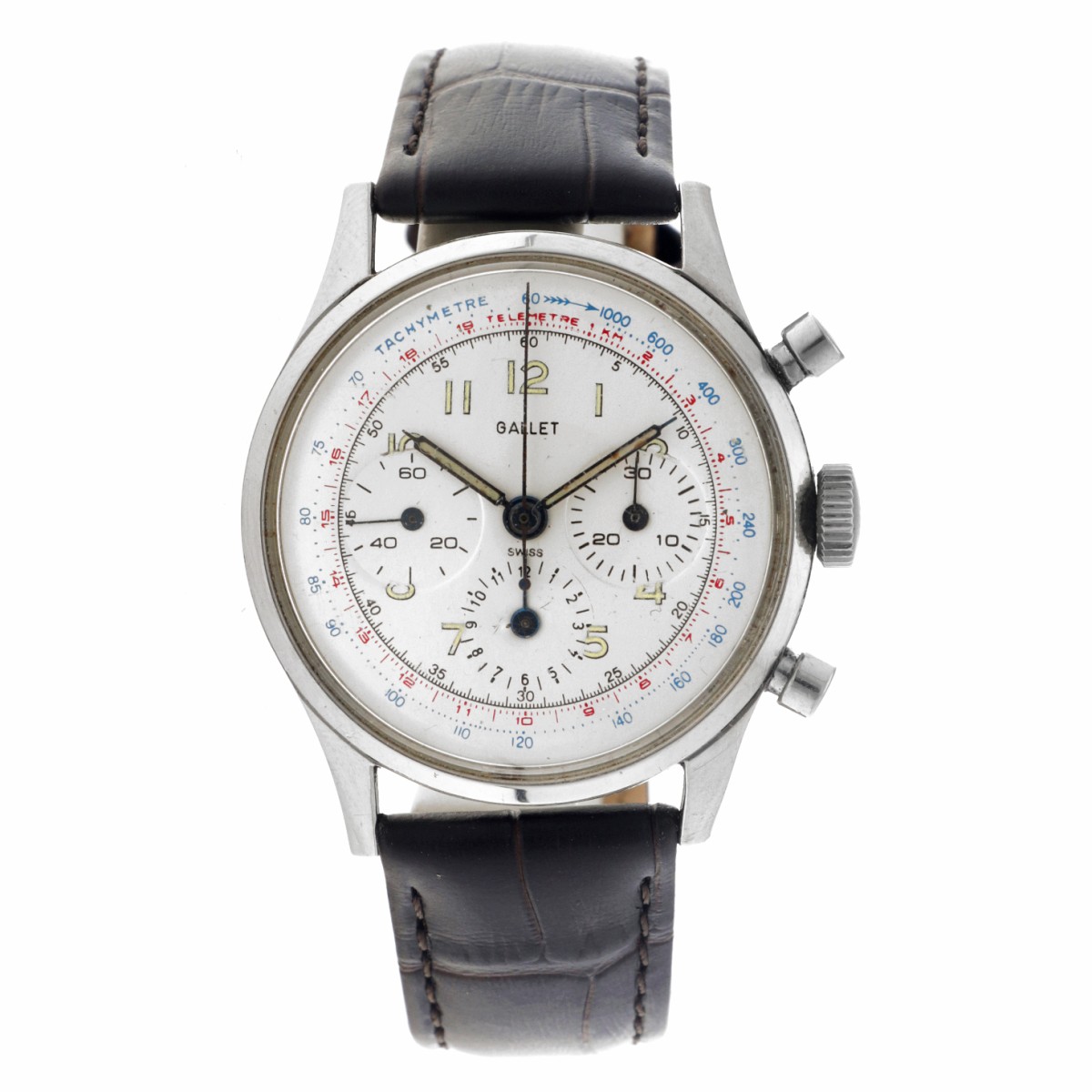 Gallet Chronographe Multichron 929248 - Heren polshorloge - ca. 1950 - 1960.