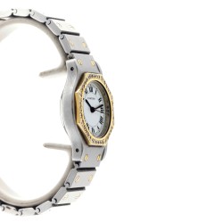 Cartier Santos Octagon diamond bezel - Dames horloge.