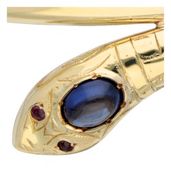 14K Geelgouden slangenarmband.