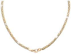 14K Geelgouden koningsschakel-collier