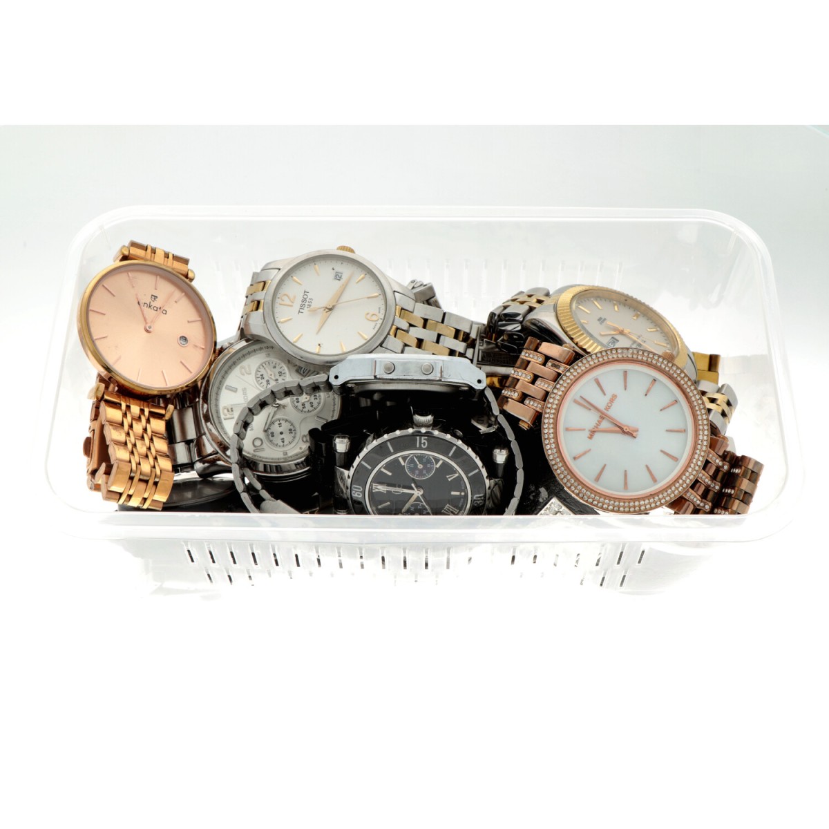 No Reserve - Lot polshorloges met o.a. Tissot, Michael Kors, Casio.